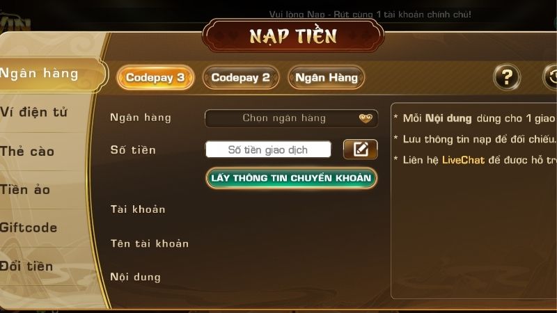 Nạp tiền IWIN