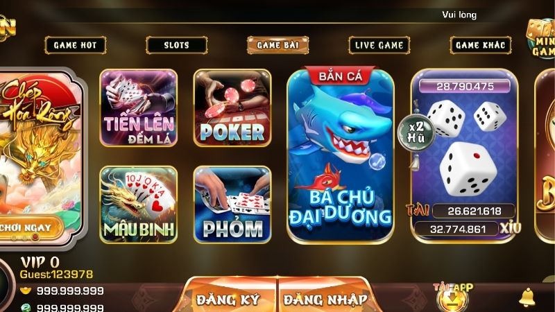 Khám phá sảnh game bài IWIN