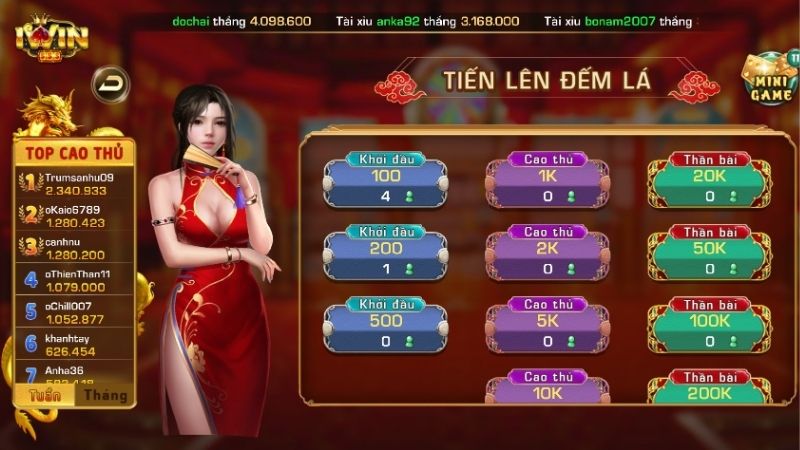 Tìm hiểu về game Tiến lên đếm lá IWIN