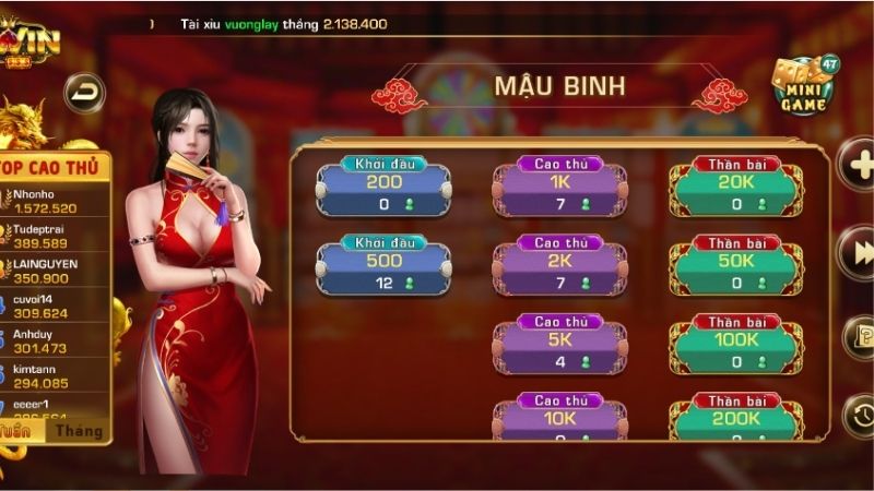 Tổng quan cụ thể về luật chơi Mậu Binh